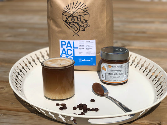 Café glacé au caramel