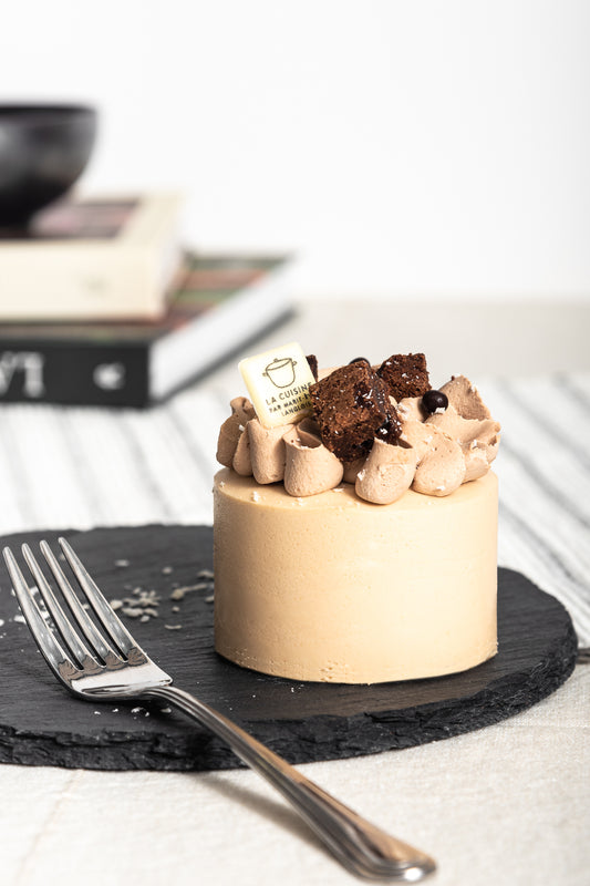 Mousse brownie et caramel - Portion individuelle