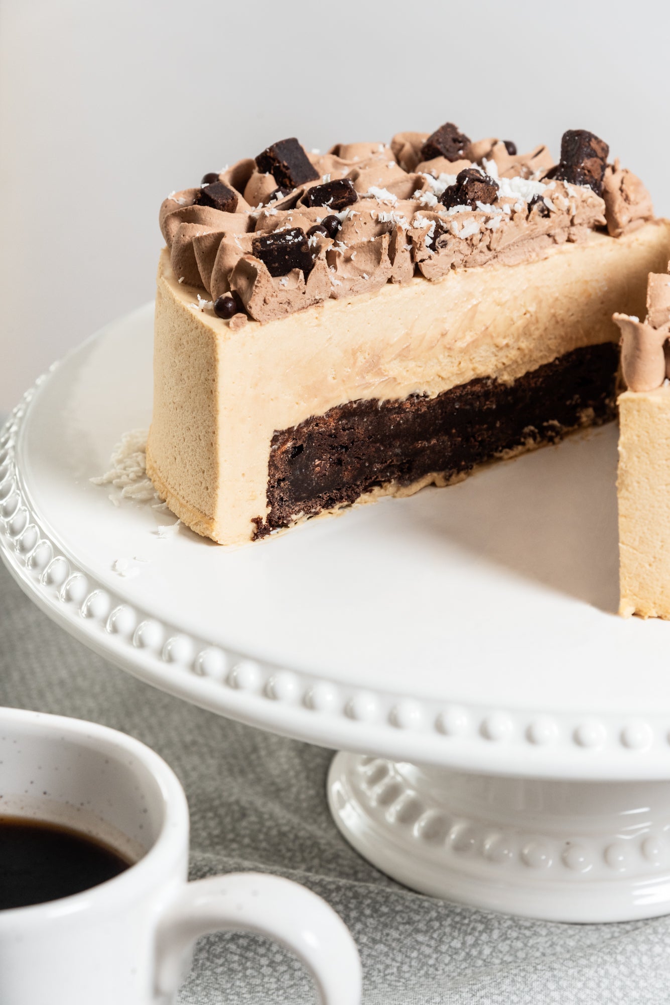 Mousse au caramel et brownie - Fantaisie